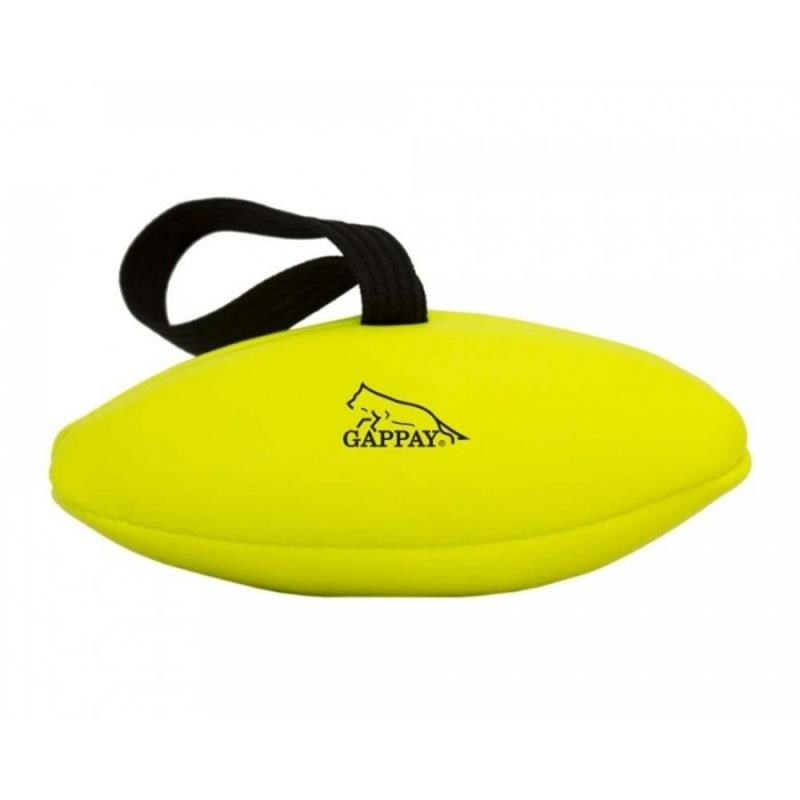 Balle rugby pour chien avec poignée (L)
