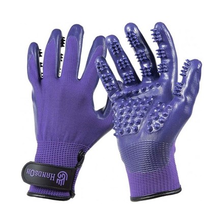 Gants de Toilettage pour chien - Lila