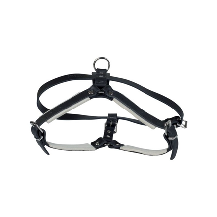 Harnais de motivation - cuir doublé feutre - pour chien mâle - Sans Poignée