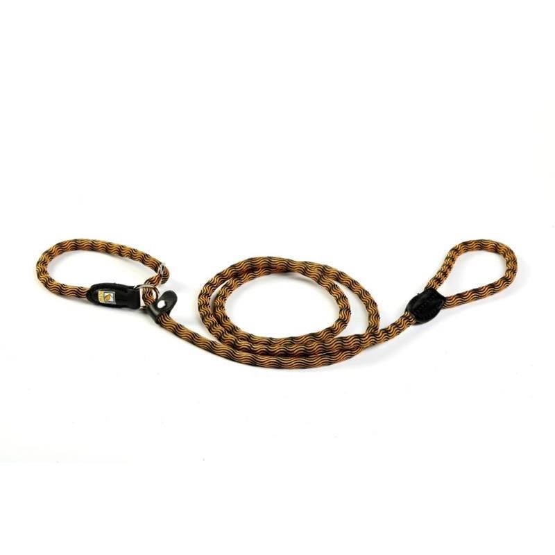 Laisse en corde 2en1 - pour chien (Orange, 1,8 m)