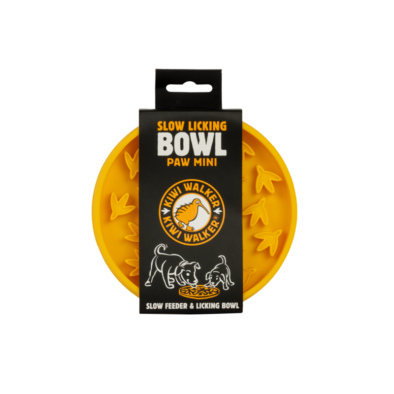 Bol à lécher anti-glouton PAW (Mini, Orange)