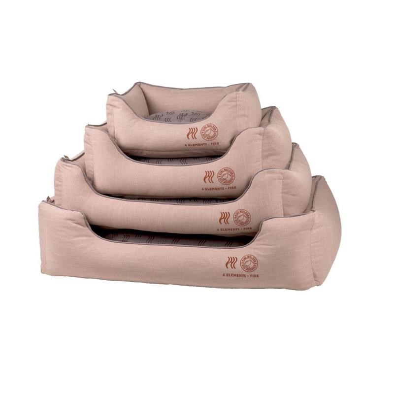 Panier Sofa Bed 4ELEMENTS - pour chien (M, Terracotta, Rectangle)