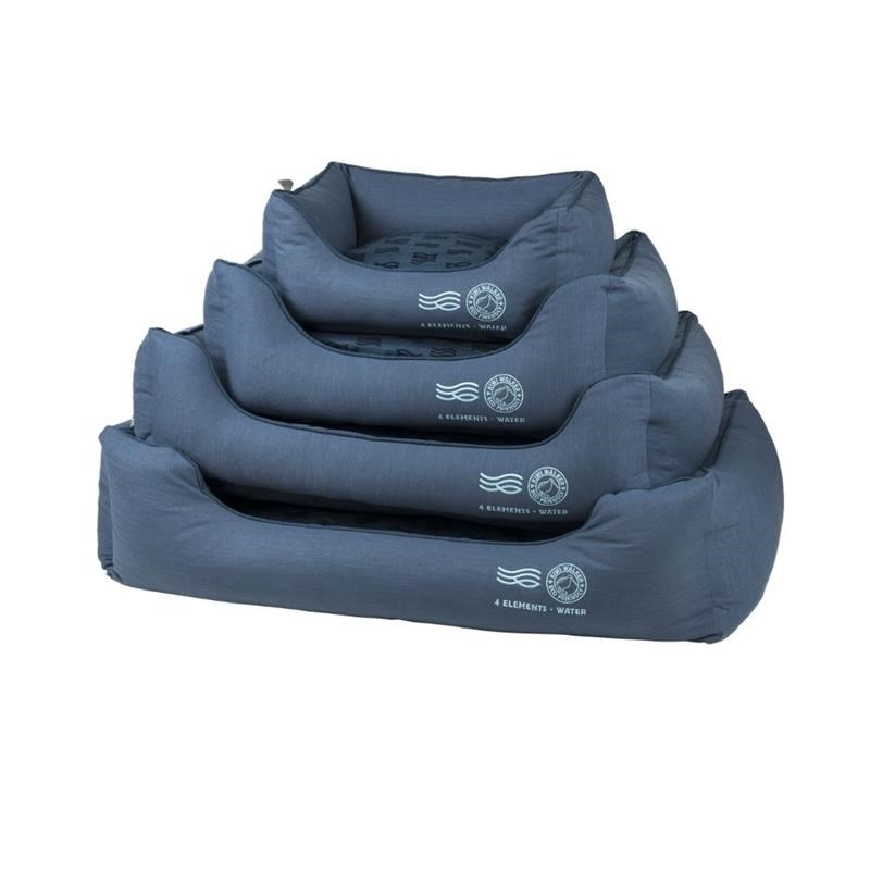 Panier Sofa Bed 4ELEMENTS - pour chien (L, Bleu foncé, Rectangle)