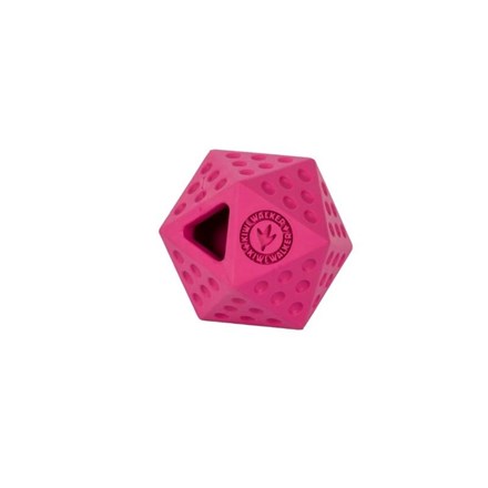 Jouet Let's play ! Icosaball pour chien - Rose