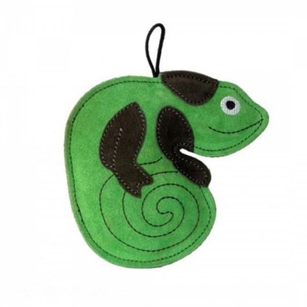 Jouet en cuir 100% naturel pour chien - Caméléon