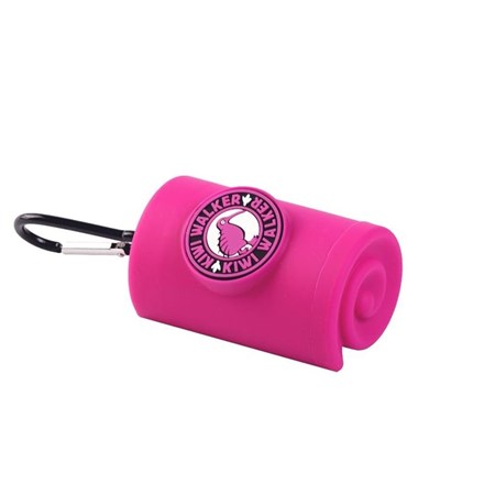 Etui pour sac à crottes pour chien - Rose