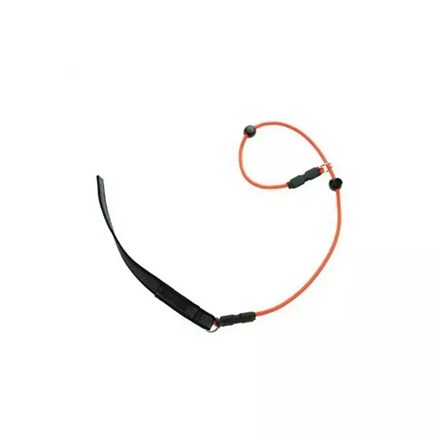 Laisse de travail en nylon caoutchoutée pour chien - Orange