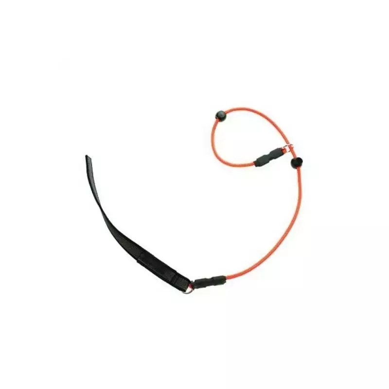 Laisse de travail en nylon caoutchoutée pour chien (Orange)