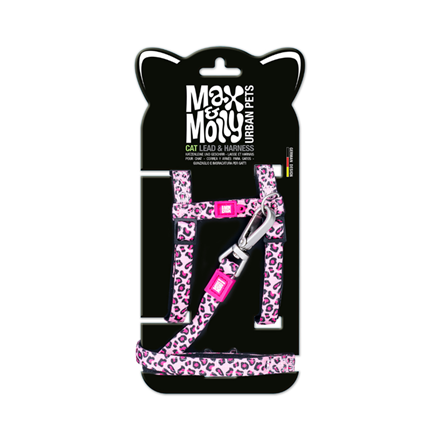 Set harnais et laisse pour chat - Leopard