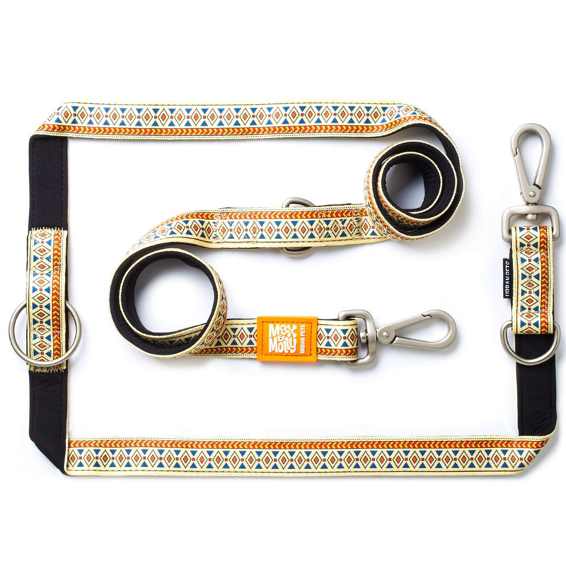 Laisse multi-fonction pour chien Matrix 2.0 (Ethnic, XS, 1,6 m)