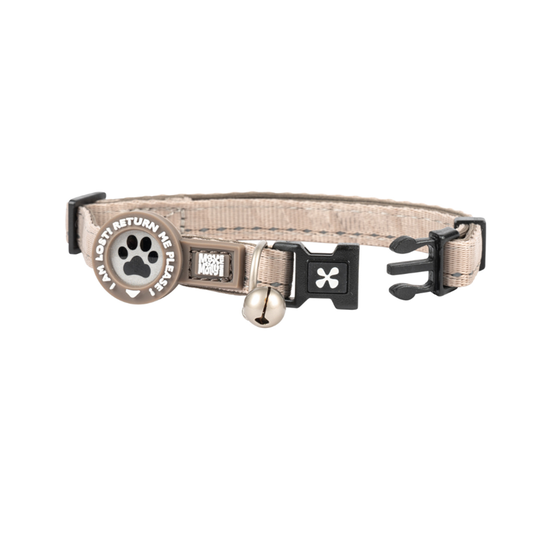 Collier pour chat &amp;quot;Smart ID&amp;quot; (Sable)