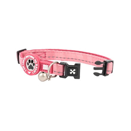 Collier pour chat "Smart ID" - Rose