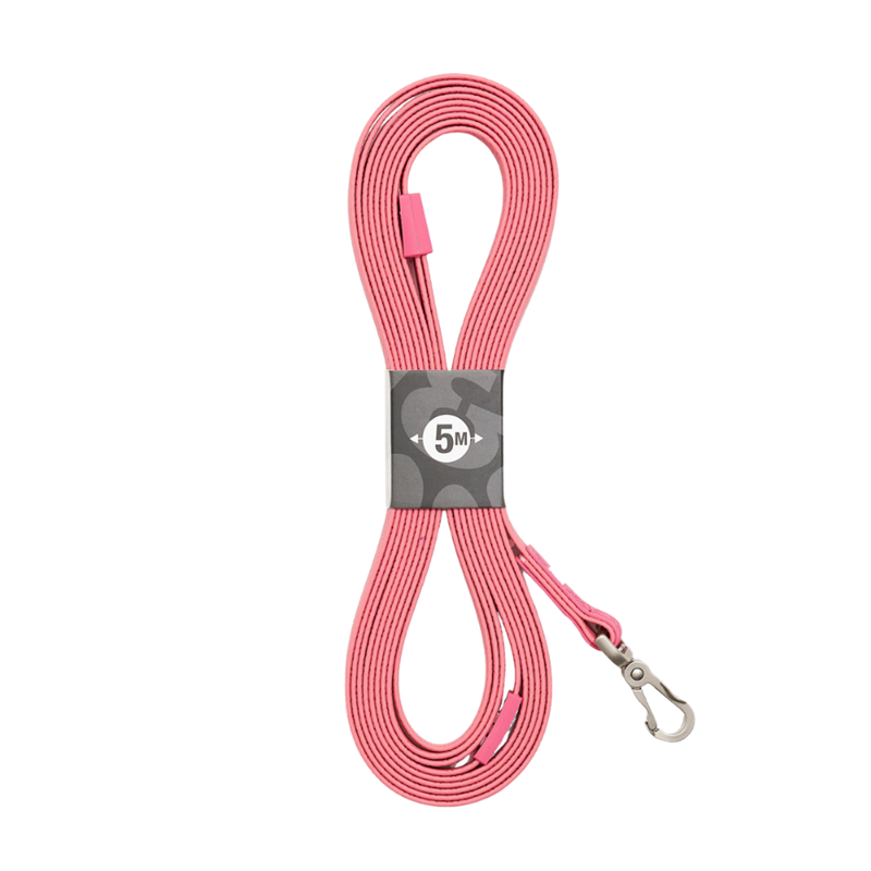 Longe avec poignée pour chien - Matrix 2.0 (Rose, 5 m)
