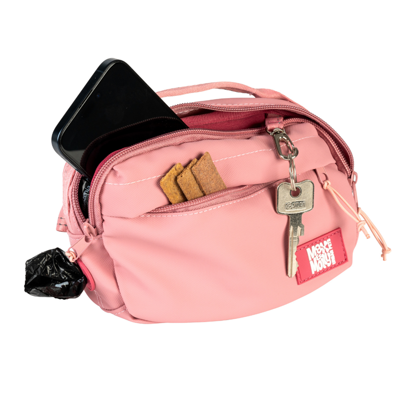 Sacoche à friandises pour chien (Rose)