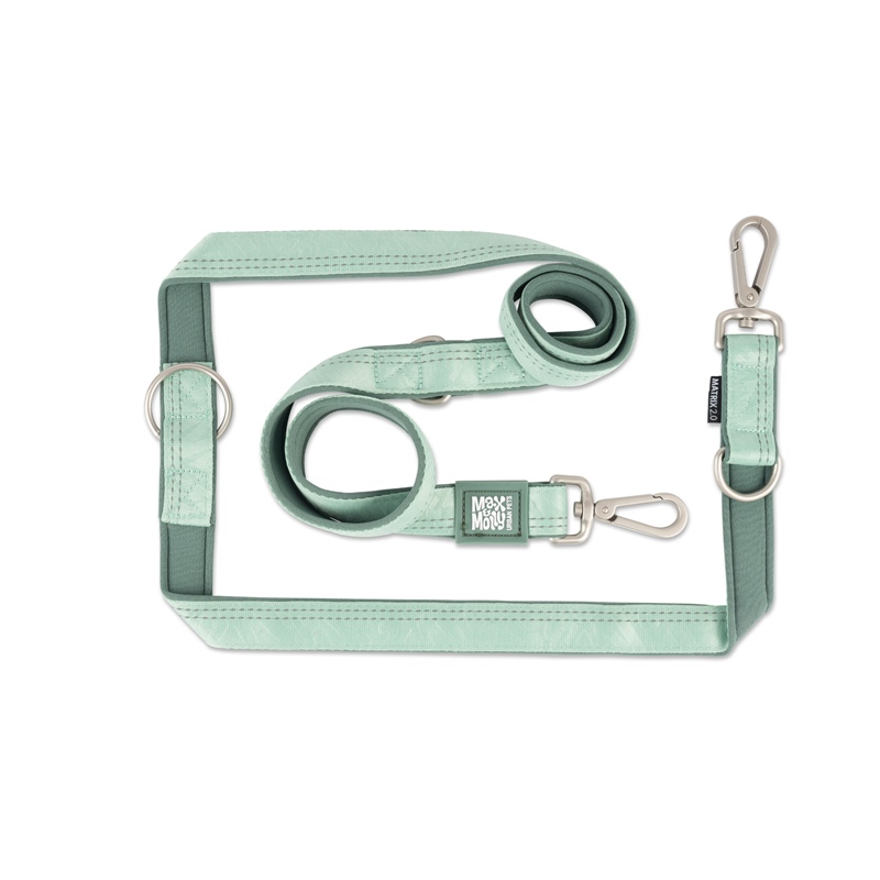 Laisse multi-fonction pour chien Matrix 2.0 (Jade, XS, 1,6 m)