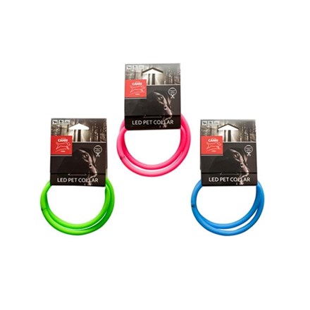 Collier LED USB pour chien couleurs universelles