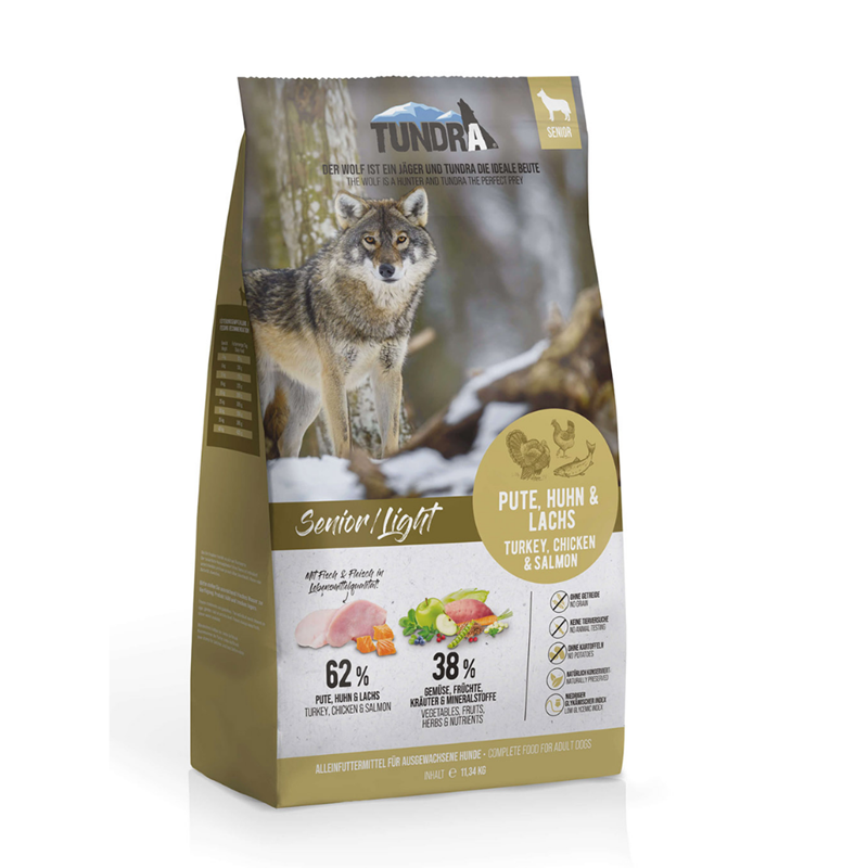 Croquettes pour chien sénior - Dinde, poulet et saumon (11,34 Kg, Poulet, Saumon, Dinde)