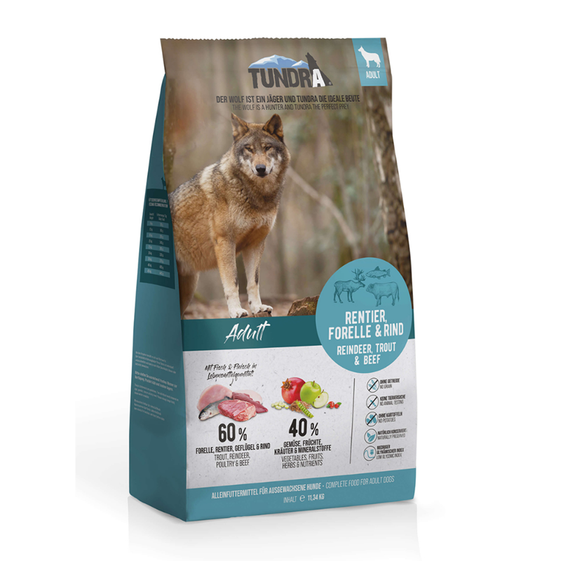 Croquettes pour chien - Gibier, truite et boeuf (11,34 Kg, Gibier, Truite, Bœuf)