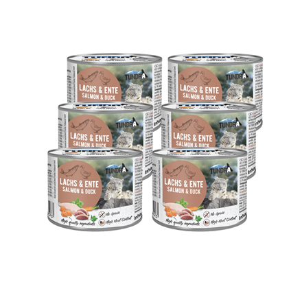 Boite pour chat - Saumon et canard - Saumon, Canard