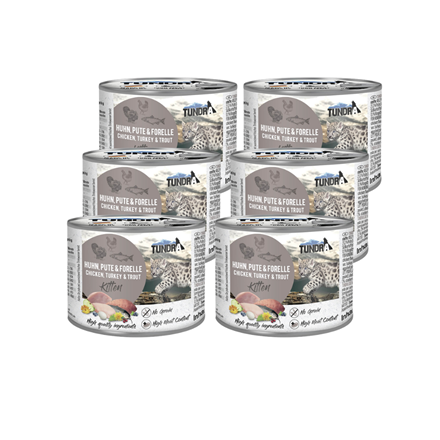 Boite pour chaton - Poulet, dinde et truite - Poulet, Dinde, Truite