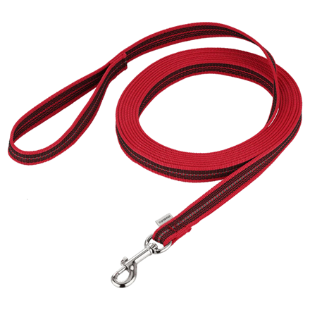 Longe antidérapante pour chien - Rouge
