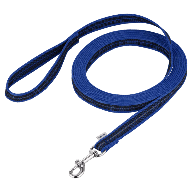 Longe antidérapante pour chien (Bleu, 5 m)