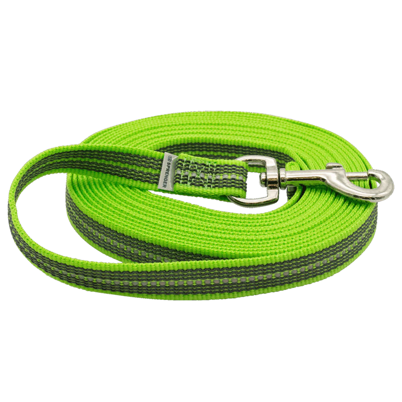 Longe antidérapante pour chien (Vert, 10 m)