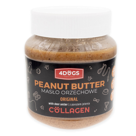 Beurre de cacahuète pour chien avec poudre de bois de cerf - Cachuète