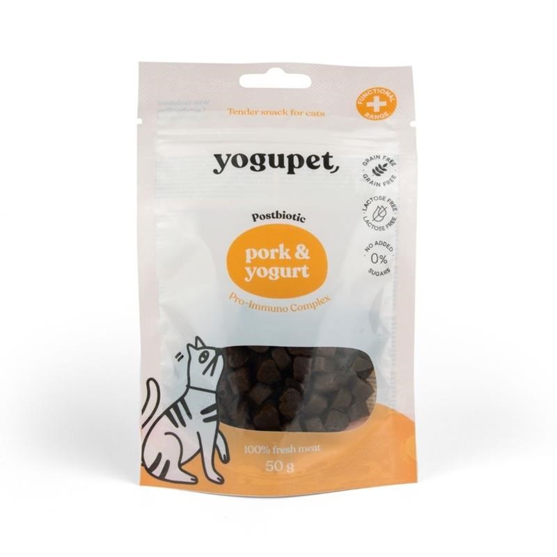 Tender snack au porc et yaourt 50grs chat (Porc)