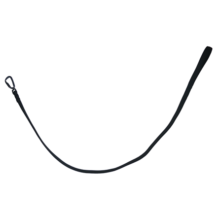 Tendeur canicross pour grand chien - Noir et plat - 2.7 m