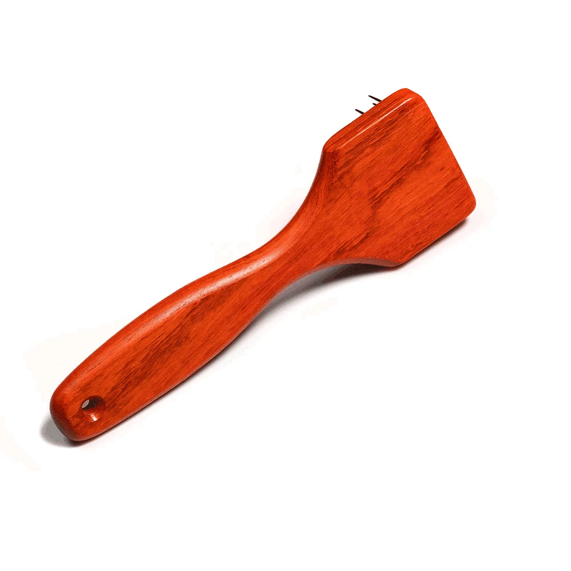 Brosse pour chiens - râteau 2 rangées de dents en acier de 20mm - Photo 2
