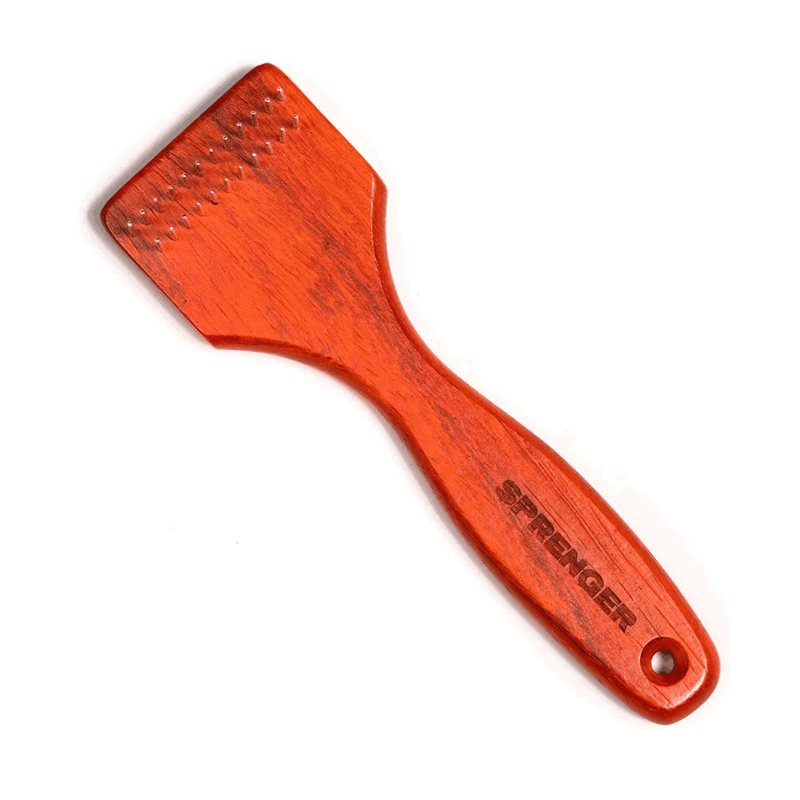 Brosse pour chiens - râteau 2 rangées de dents en acier de 20mm - Photo 3