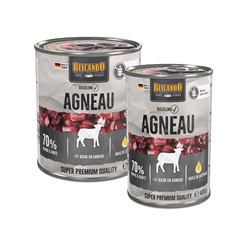 Pâtée pour chien - Boîte Baseline agneau (400 g, Agneau) - Photo 4