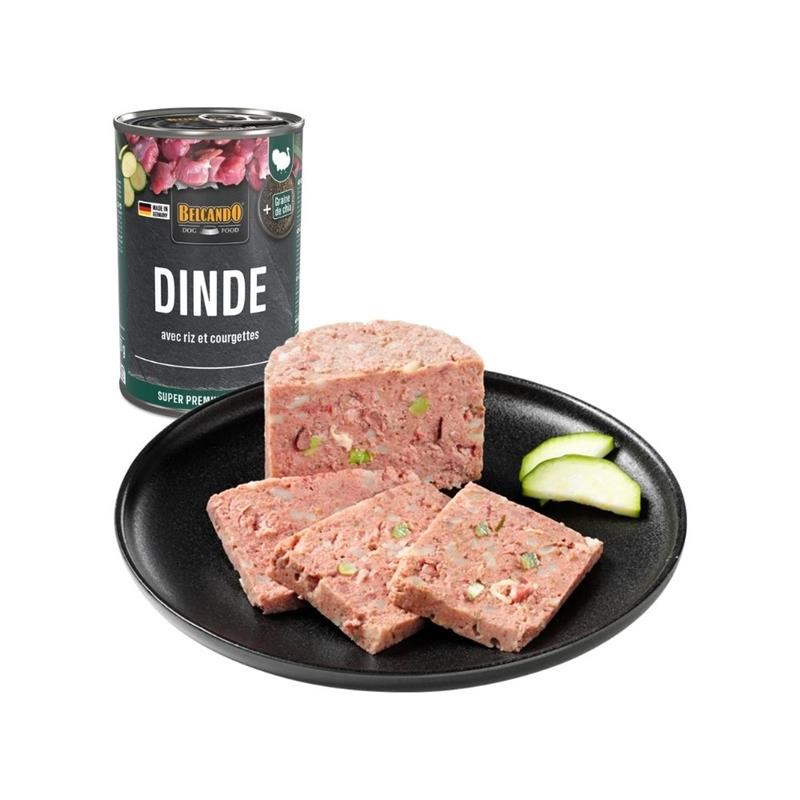 Pâtée pour chien - Boîte Dinde &amp; Riz, courgettes (400 g, Dinde) - Photo 5