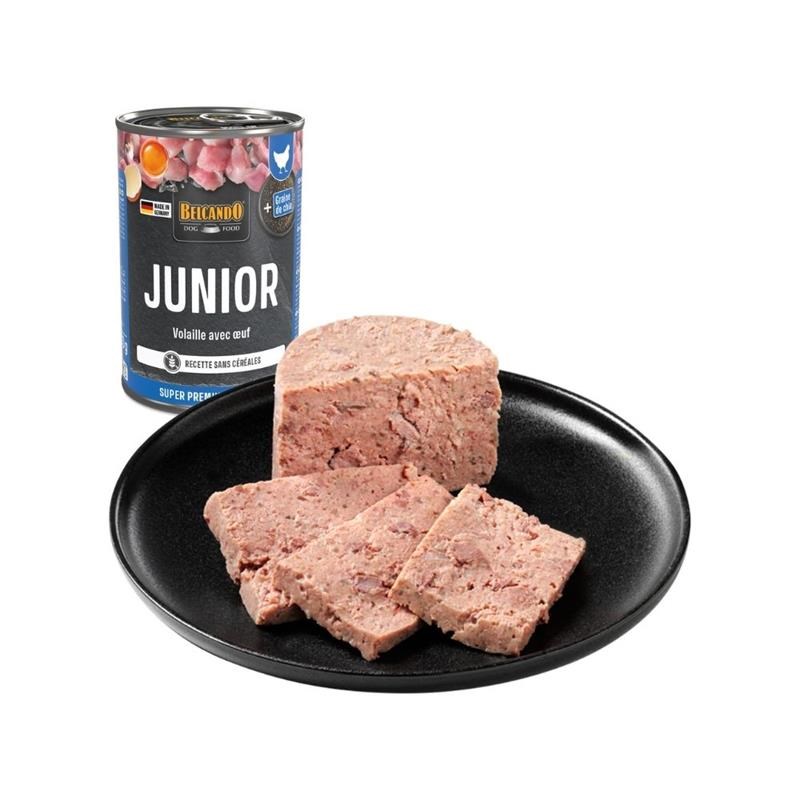 Pâtée pour chien - Boîte Junior volaille &amp; oeuf (400 g, Poulet) - Photo 5