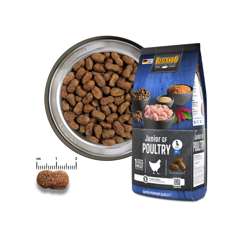 Croquettes pour chien sans céréales - Junior GF Poultry (4 Kg, Poulet) - Photo 4