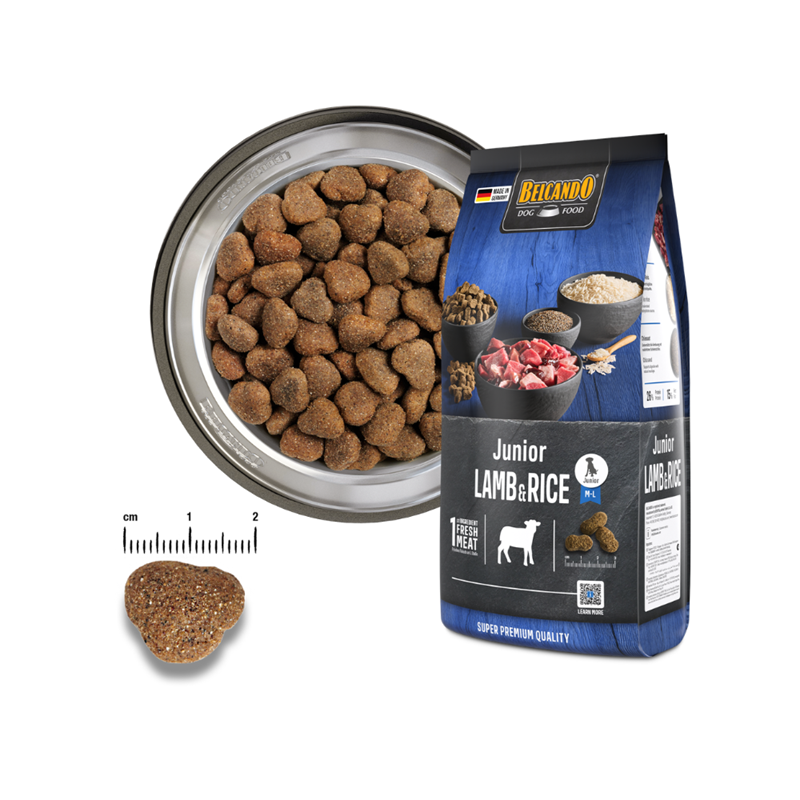 Croquettes pour chien junior agneau - Junior Lamb &amp; Rice (4 Kg, Agneau) - Photo 4