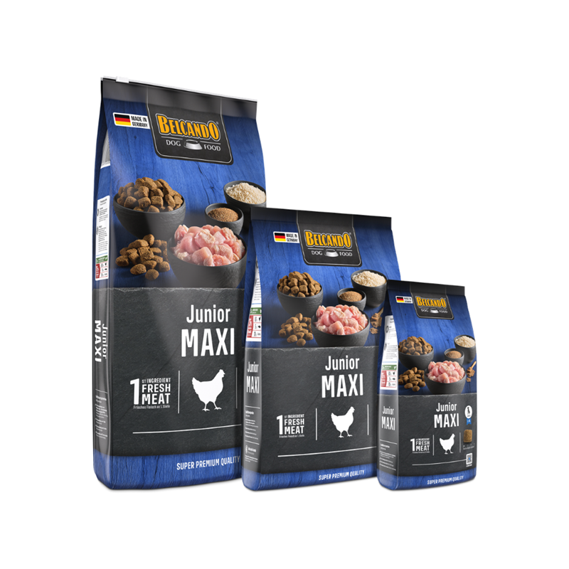Croquettes pour chien junior grande race  - Junior Maxi (4 Kg, Poulet) - Photo 3