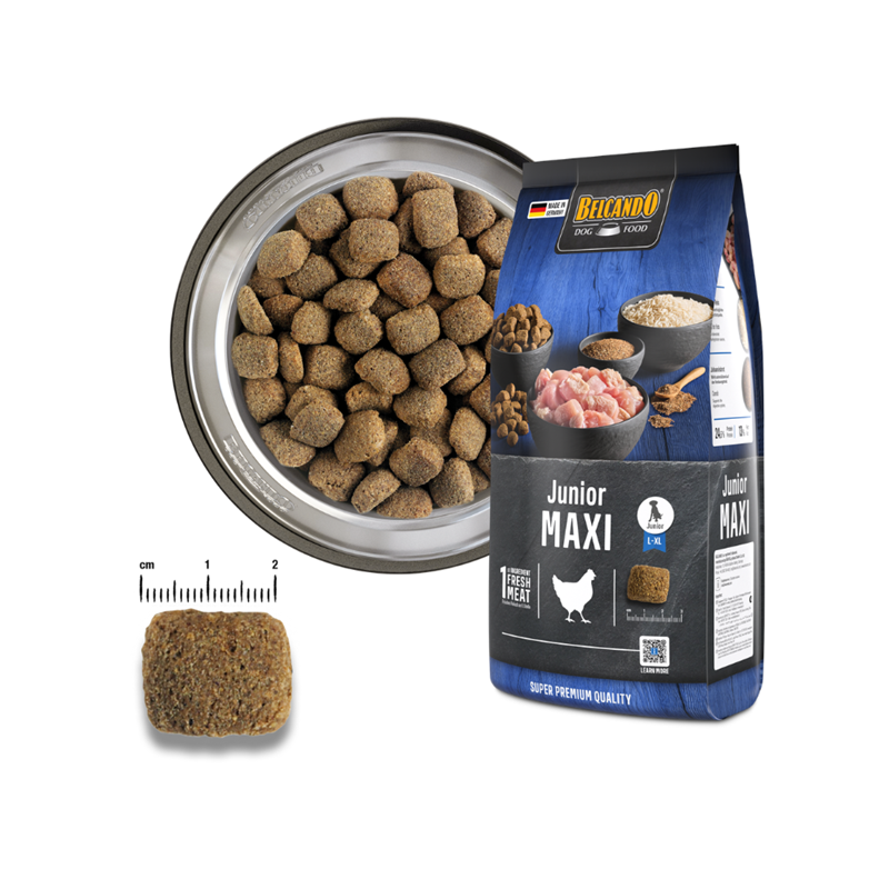 Croquettes pour chien junior grande race  - Junior Maxi (4 Kg, Poulet) - Photo 4