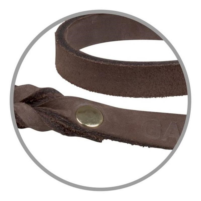 Laisse en cuir avec poignée - pour chien (120 cm - 15 mm, 1,2 m) - Photo 3