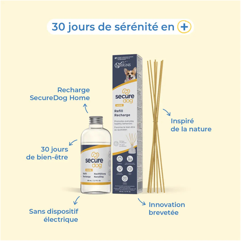 SecureDog Home Refill - Recharge de diffuseur de phéromones pour chien - Photo 3