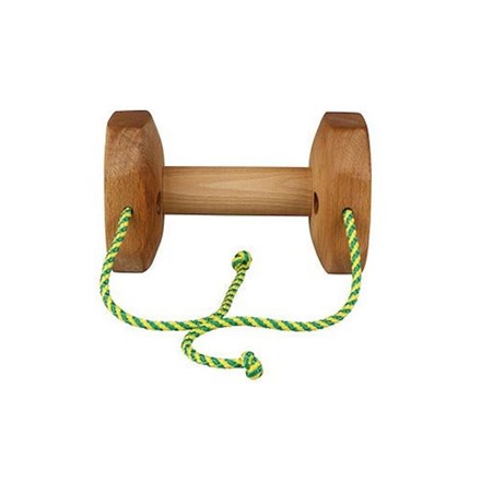 Apportable d'entraînement avec prise en bois interchangeable et corde