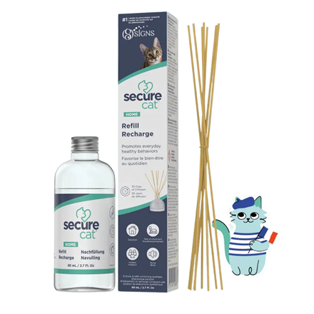SecureCat Home Refill - Recharge du diffuseur de phéromones pour chat