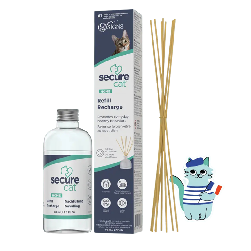 SecureCat Home Refill - Recharge du diffuseur de phéromones pour chat