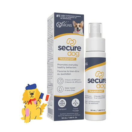 SecureDog Transport - Brume à base de phéromones pour chien